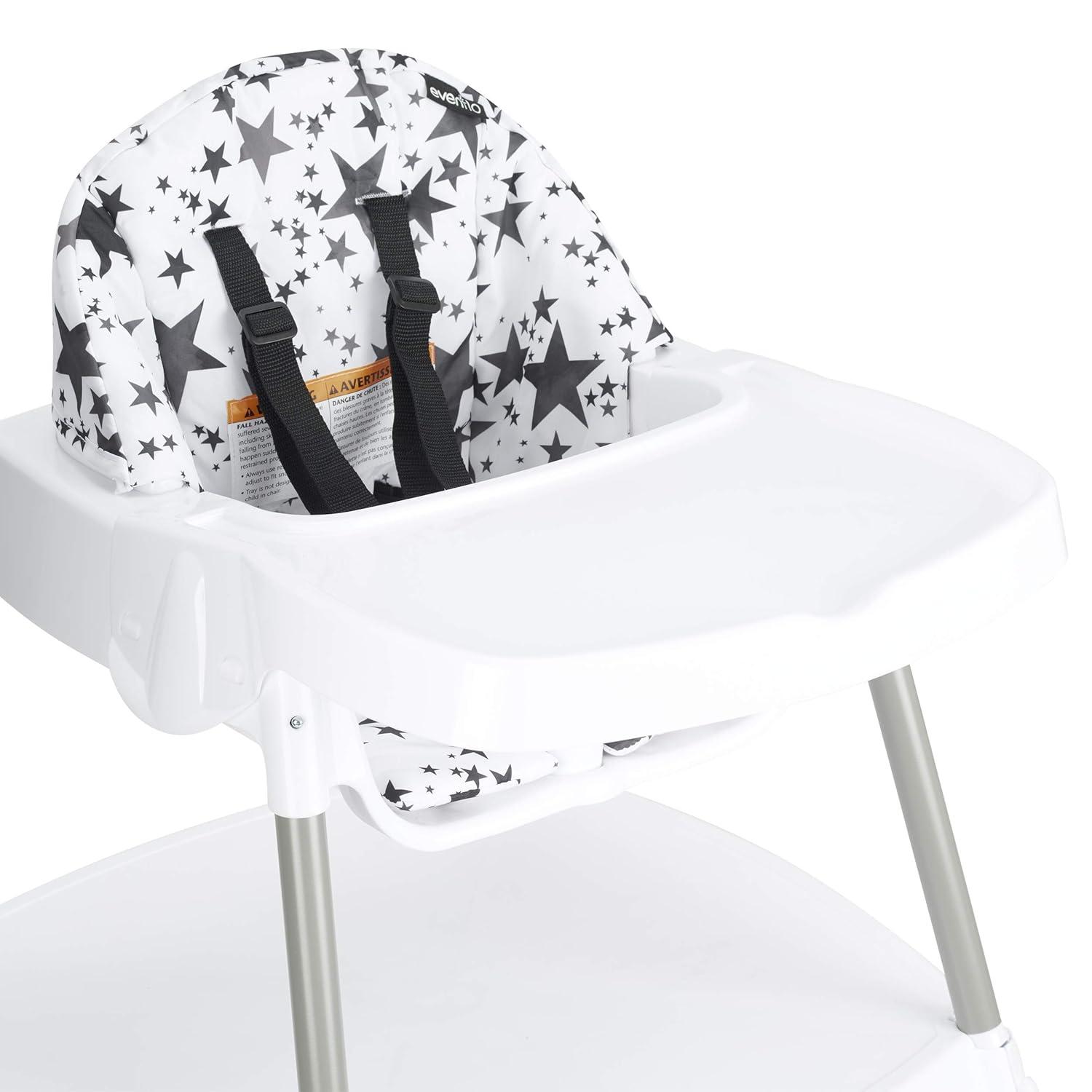 imageEvenflo 4in1 Eat ampamp Grow Convertible High Chair PolyesterPop Star Gray