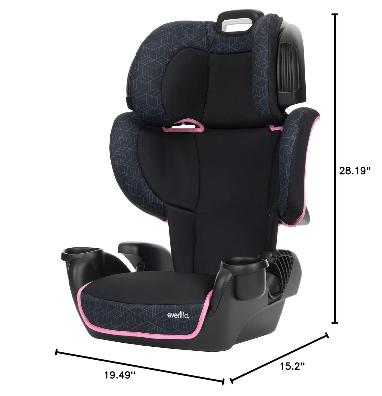 imageEvenflo GoTime LX High Back Booster Car SeatTerrain Pink