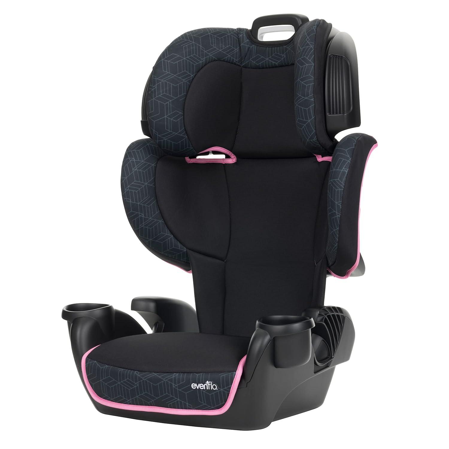 imageEvenflo GoTime LX High Back Booster Car SeatTerrain Pink