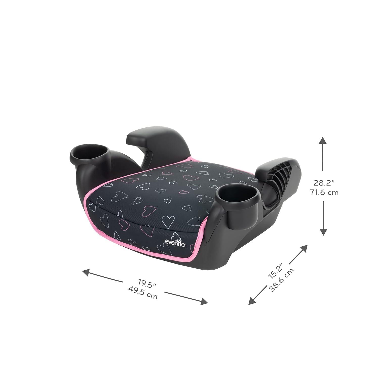 imageEvenflo GoTime No Back Booster Car Seat Blue AstroAmore Pink