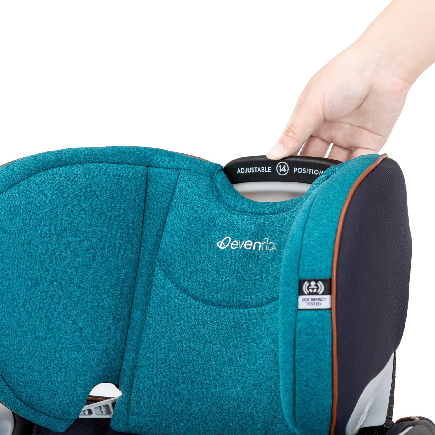 imageEvenflo Gold Revolve360 Extend AllinOne Rotational Car Seat with SensorSafe Onyx BlackBlue