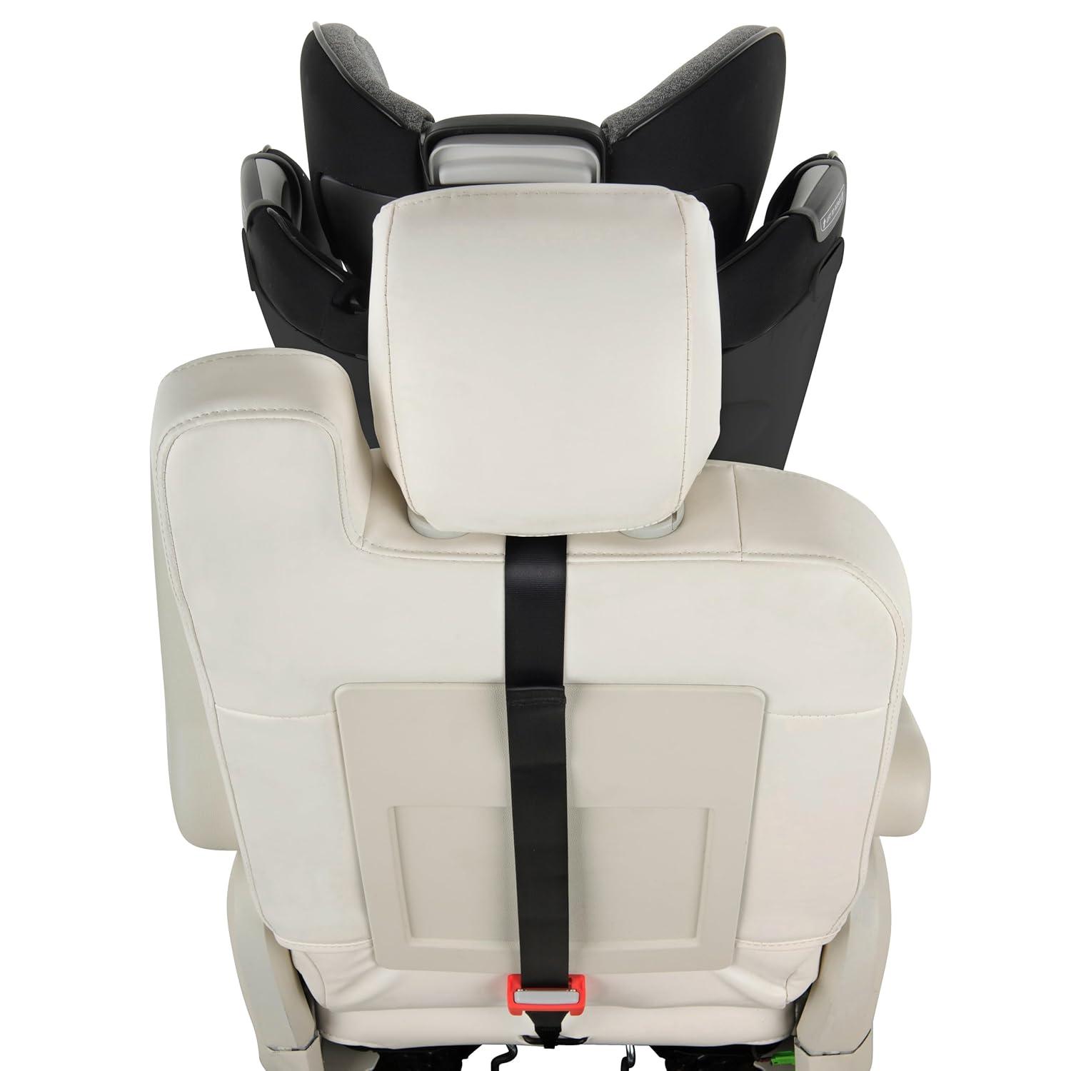 imageEvenflo Gold Revolve360 Extend AllinOne Rotational Car Seat with SensorSafe Onyx BlackMoonstone Gray