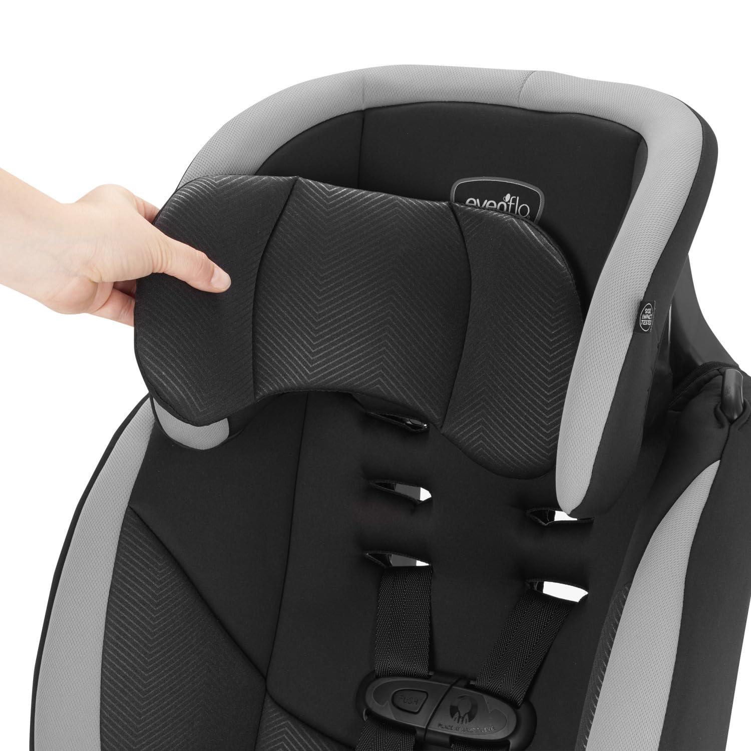 imageEvenflo HighBack Booster Car Seat with Harness 22 to 110lbs Maestro Sport Granite GrayGranite Gray