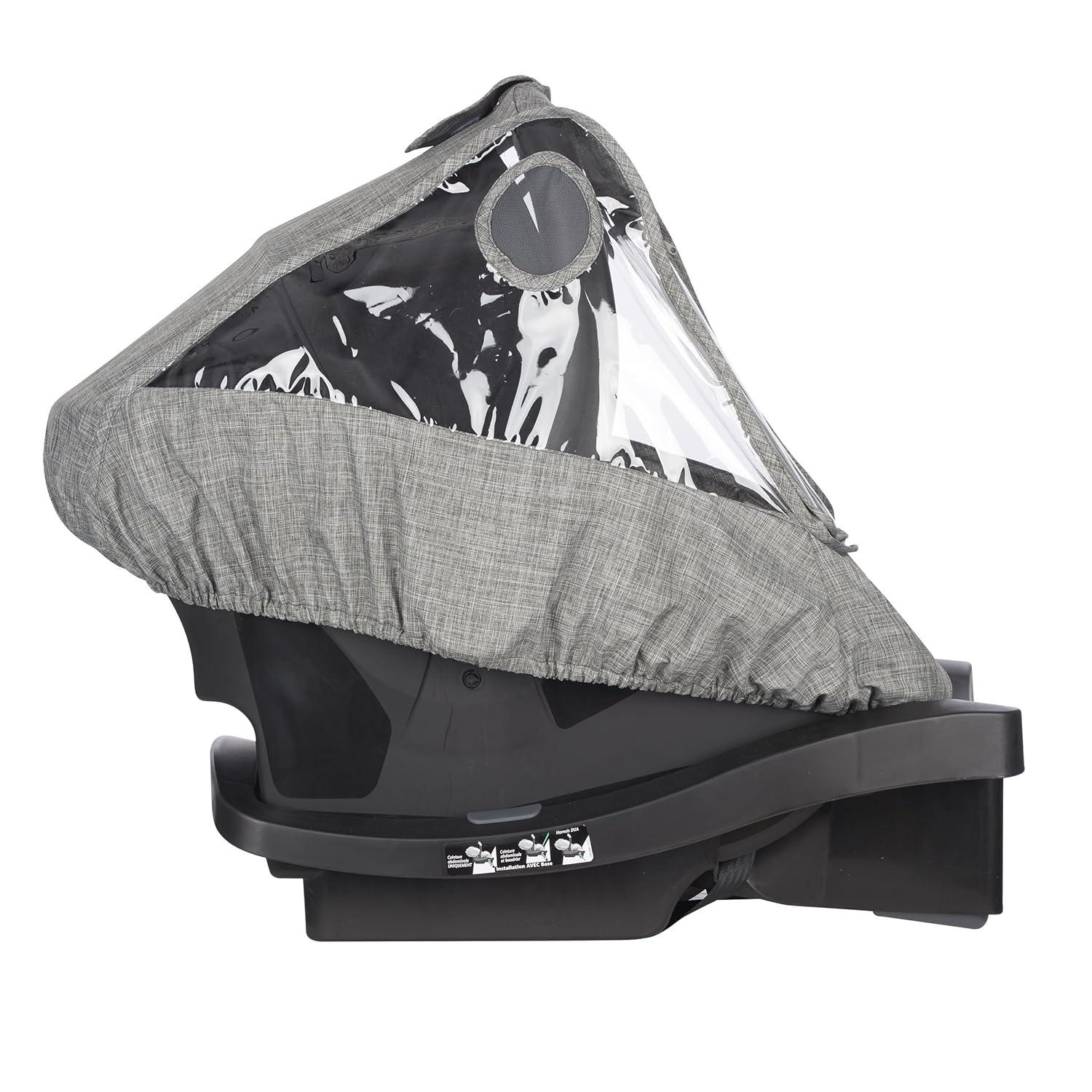 imageEvenflo Infant Car Seat Weather Shield Rain Cover Ventilated Panels Gray Melange