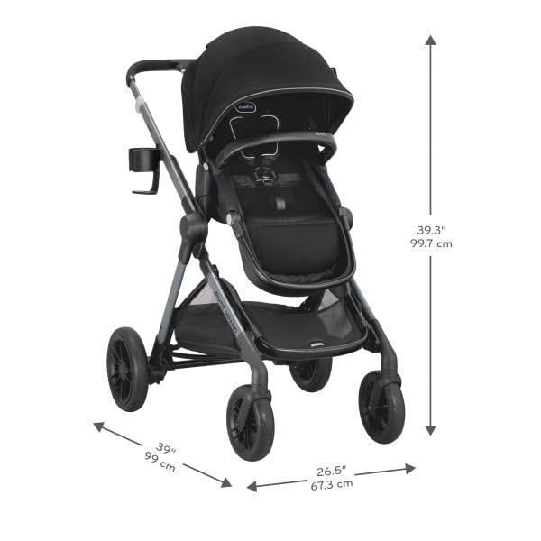imageEvenflo Pivot Xpand Modular Stroller Sabino GrayAyrshire Black