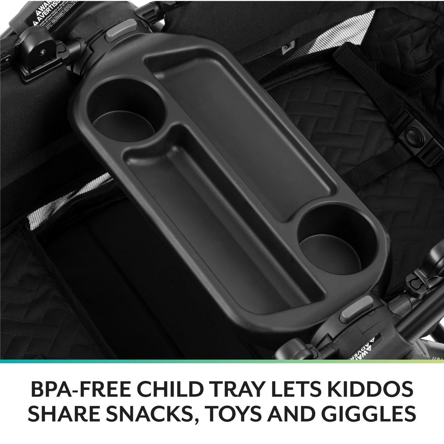 imageEvenflo Pivot Xplore Dreamz AllTerrain Stroller Wagon with Bassinet Insert Voyager GreenJetsetter Black