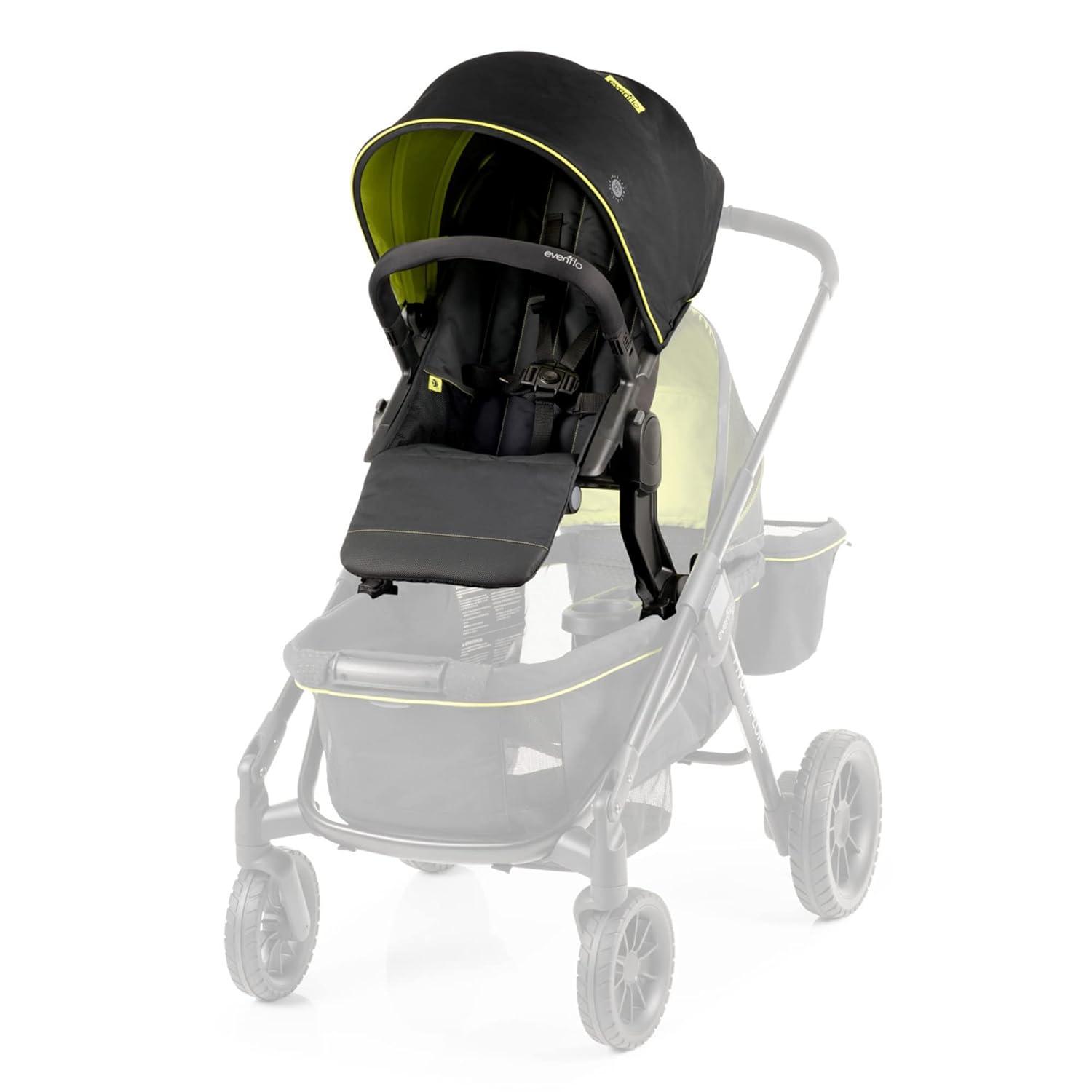 imageEvenflo Pivot Xplore Stroller Wagon Second Seat Gypsy Olive GreenWayfarer Black