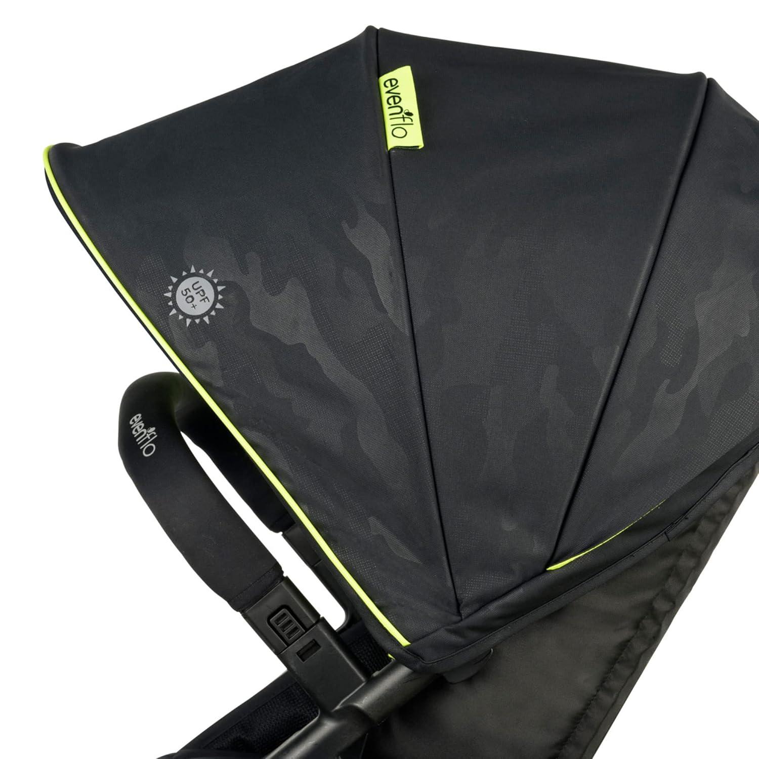 imageEvenflo Pivot Xplore Stroller Wagon Second Seat Gypsy Olive GreenWayfarer Black