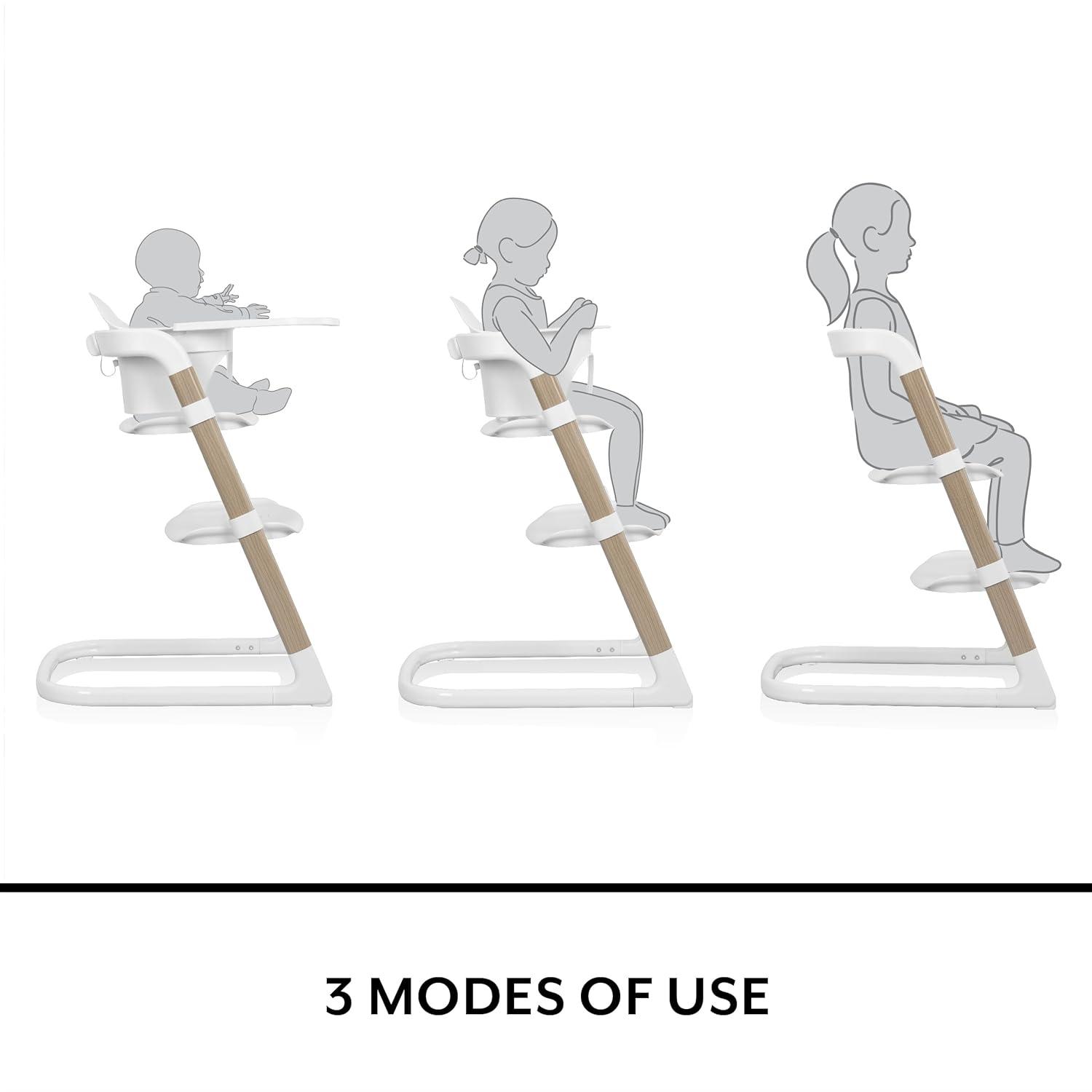 imageEvenflo RightSeat Multistage High Chair Sage GreenSea Salt White