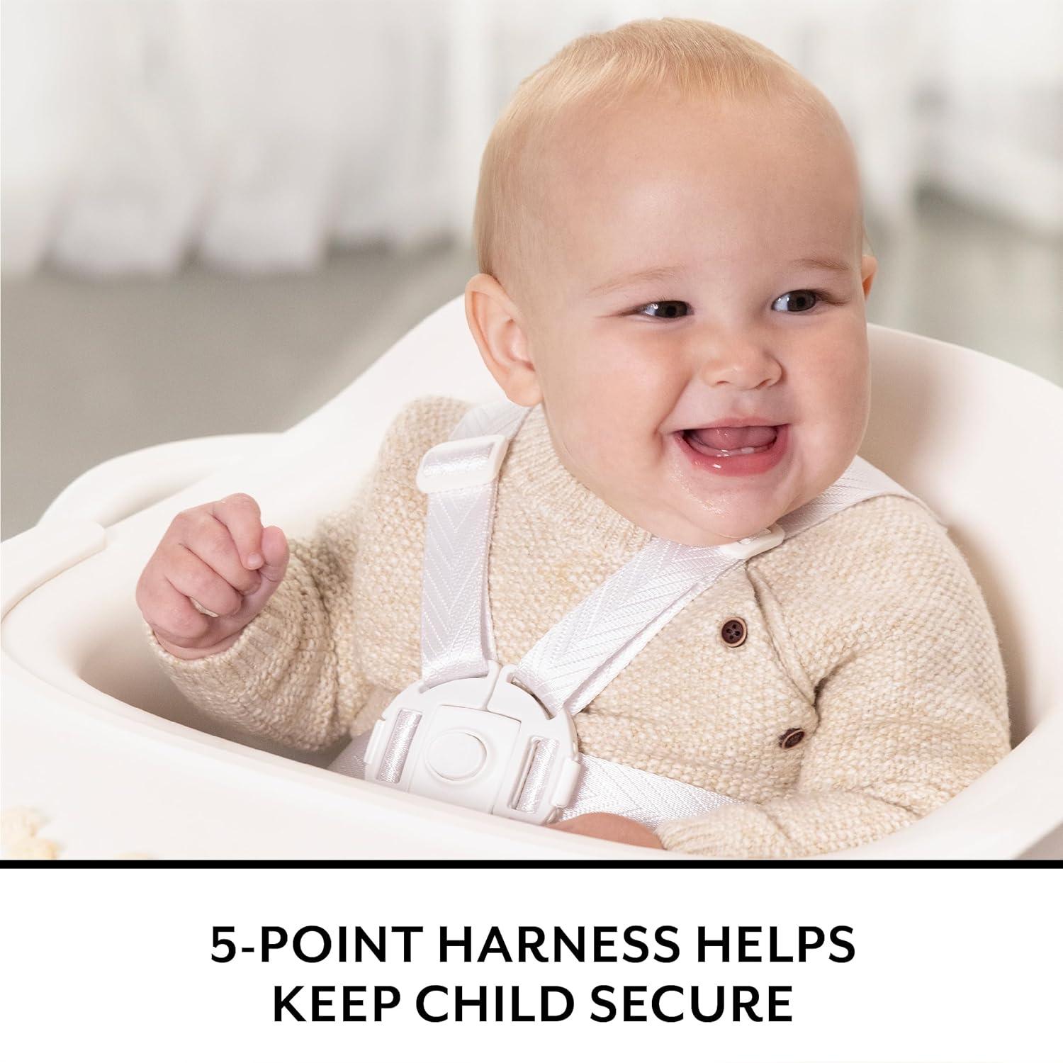 imageEvenflo RightSeat Multistage High Chair Sage GreenSea Salt White