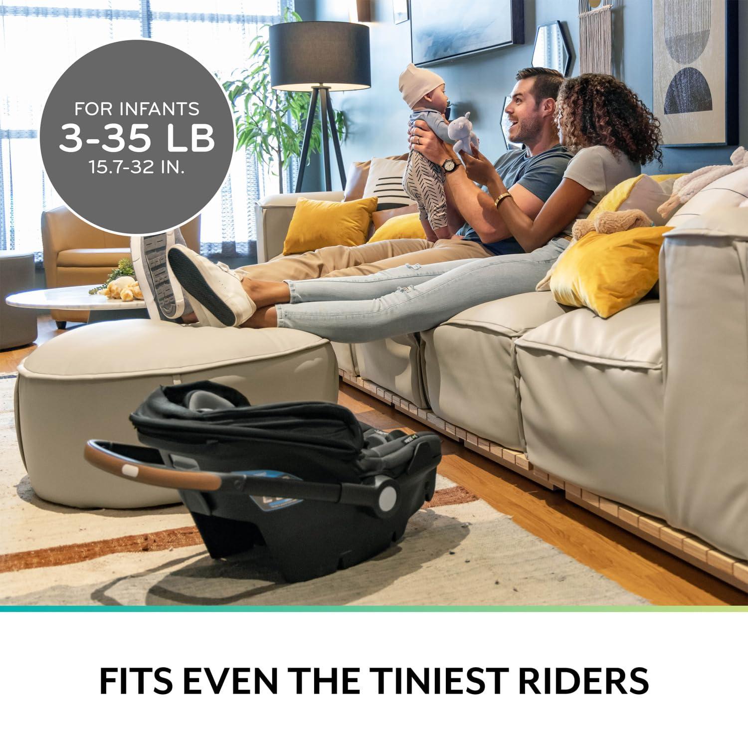 imageEvenflo Shyft DualRide Infant Car Seat Stroller Combo with Carryall Storage Boone GrayDurham Green