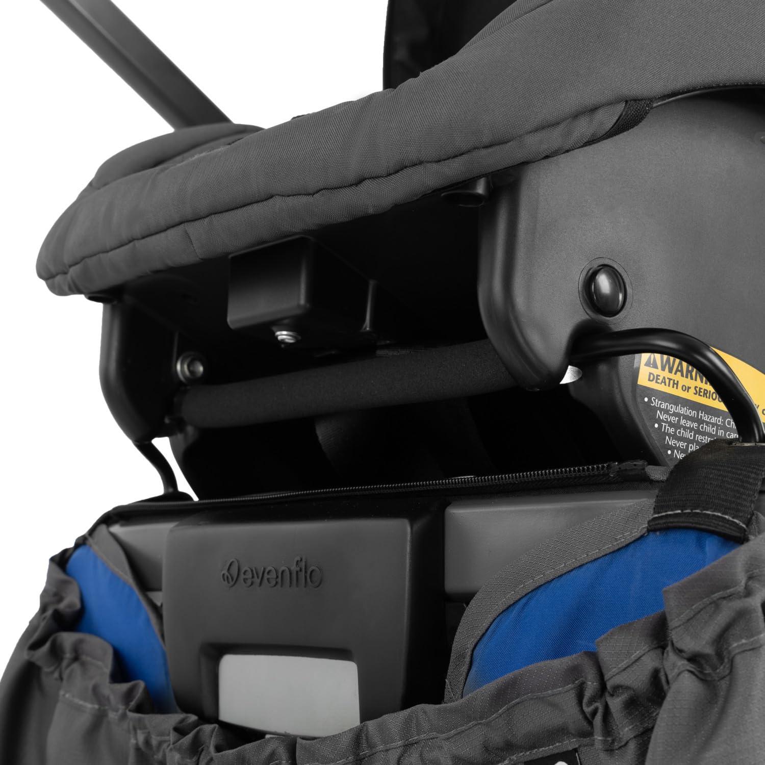 imageEvenflo Shyft Rideshare AllTerrain Performance Stroller Wagon Electric BlueElectric Blue