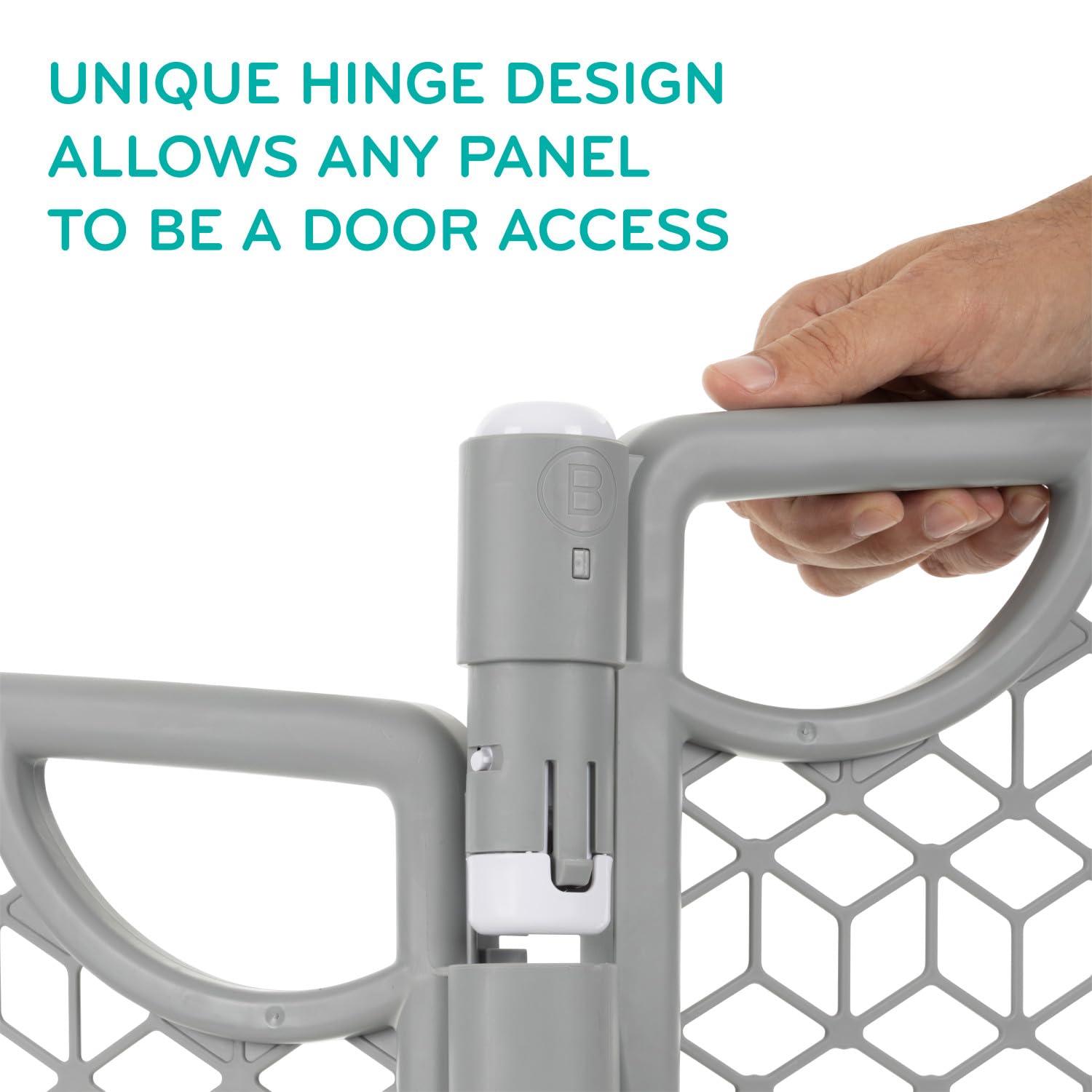 imageEvenflo Versatile Play Space Adjustable Play Area 6Panel Cool GrayCool Gray