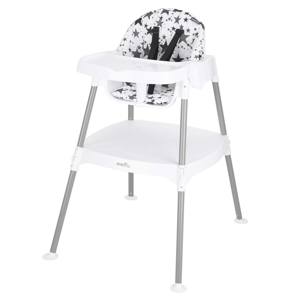 imageEvenflo 4in1 Eat ampamp Grow Convertible High Chair PolyesterPop Star Gray