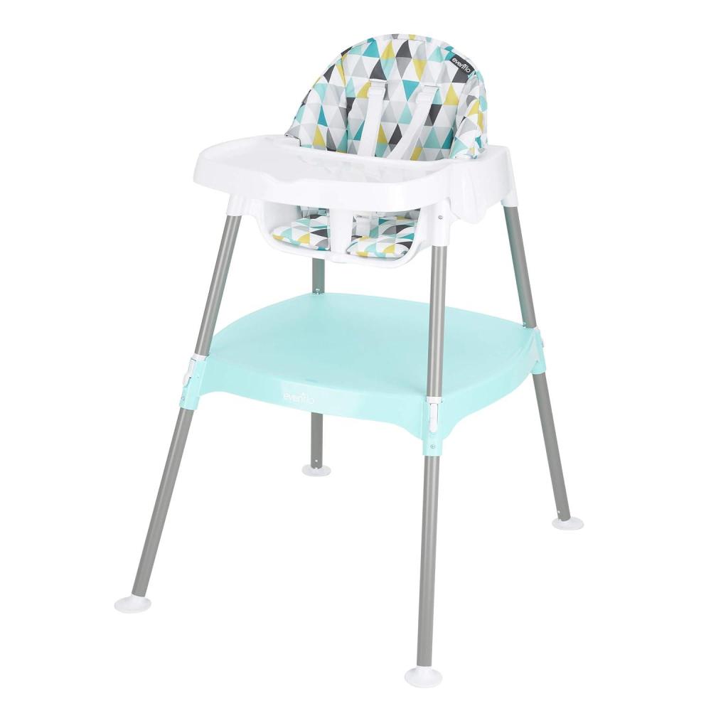 imageEvenflo 4in1 Eat ampamp Grow Convertible High Chair PolyesterPrism Triangles