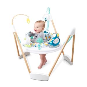 Evenflo Exersaucer Woodland Wonder Baby Activity Center – 13+ Colorful Activities with Full 360-Degree Spin and Enhanced Springs for Bouncing Fun