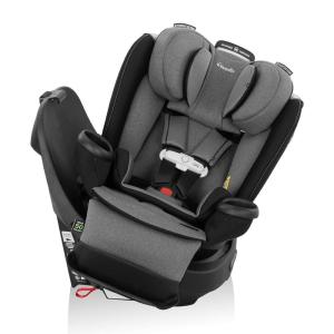 Evenflo Gold Revolve360 Extend All-in-One Rotational Car Seat with SensorSafe (Onyx Black)(Moonstone Gray)