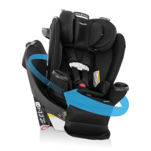 Evenflo Gold Revolve360 Extend All-in-One Rotational Car Seat with SensorSafe (Onyx Black)(Onyx Black)
