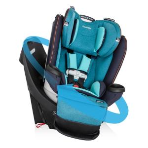 Evenflo Gold Revolve360 Extend All-in-One Rotational Car Seat with SensorSafe (Onyx Black)(Sapphire Blue)