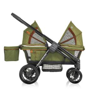 Evenflo Pivot Xplore Dreamz All-Terrain Stroller Wagon with Bassinet Insert (Voyager Green)(Ranger Green)