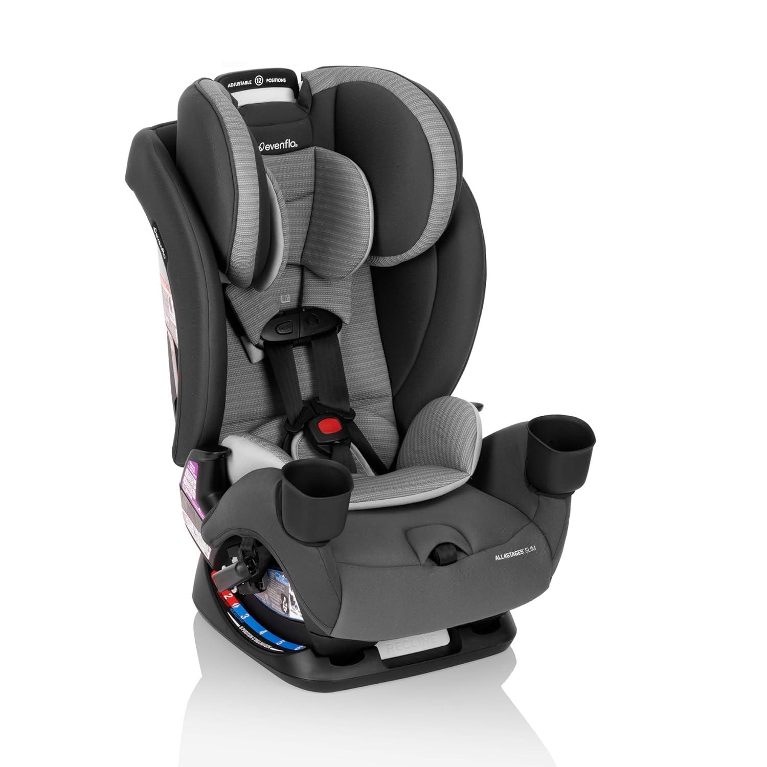 imageAll4Stages Slim 4in1 Convertible Car Seat Baldwin GrayBaldwin Gray