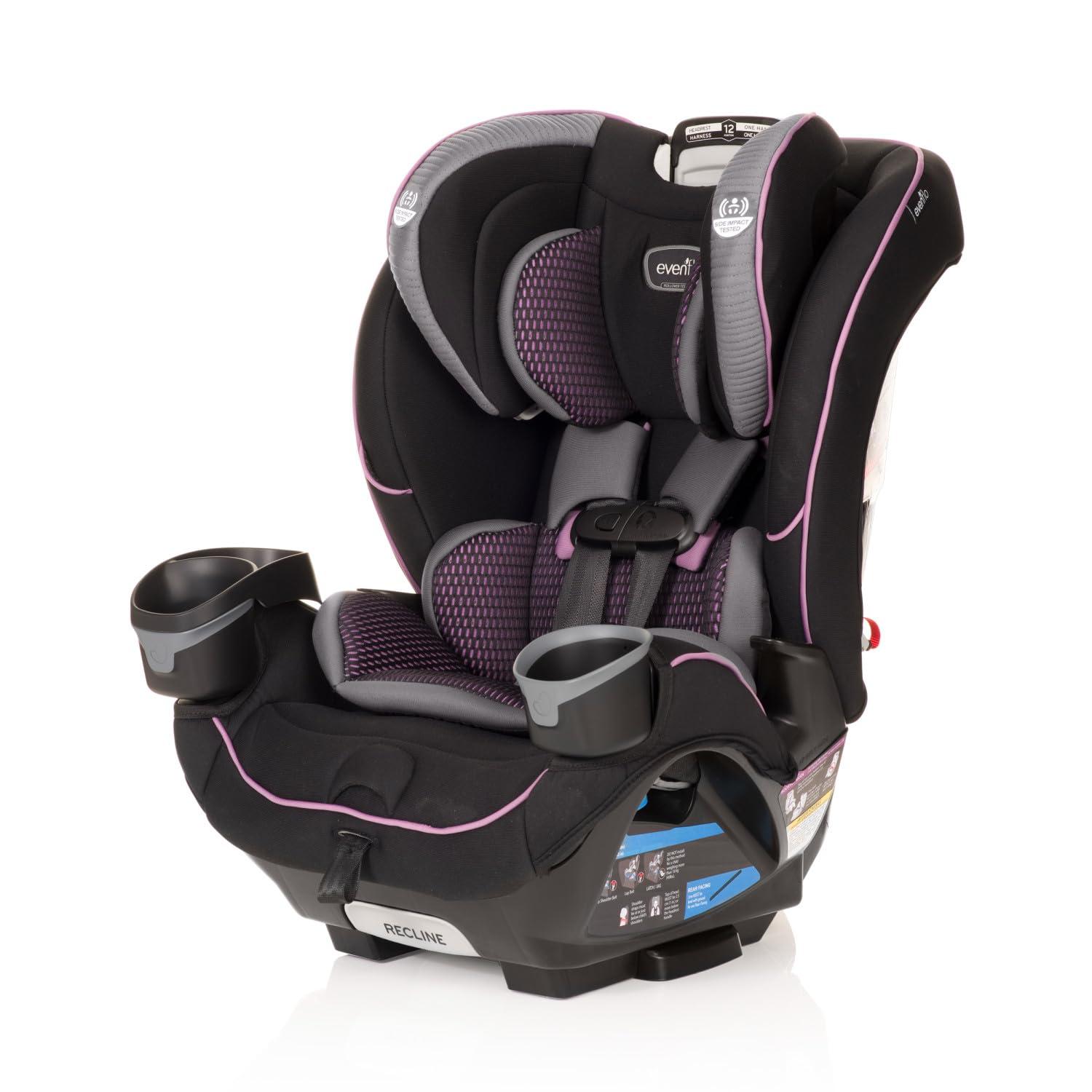imageEvenflo EveryFitAll4One 3in1 Convertible Car Seat Atlas GreenAugusta Pink