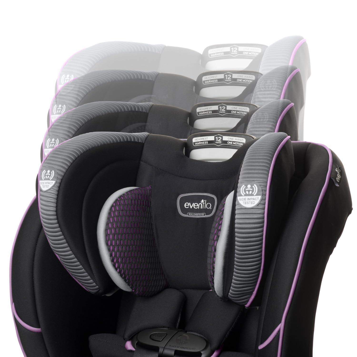 imageEvenflo EveryFitAll4One 3in1 Convertible Car Seat Atlas GreenAugusta Pink