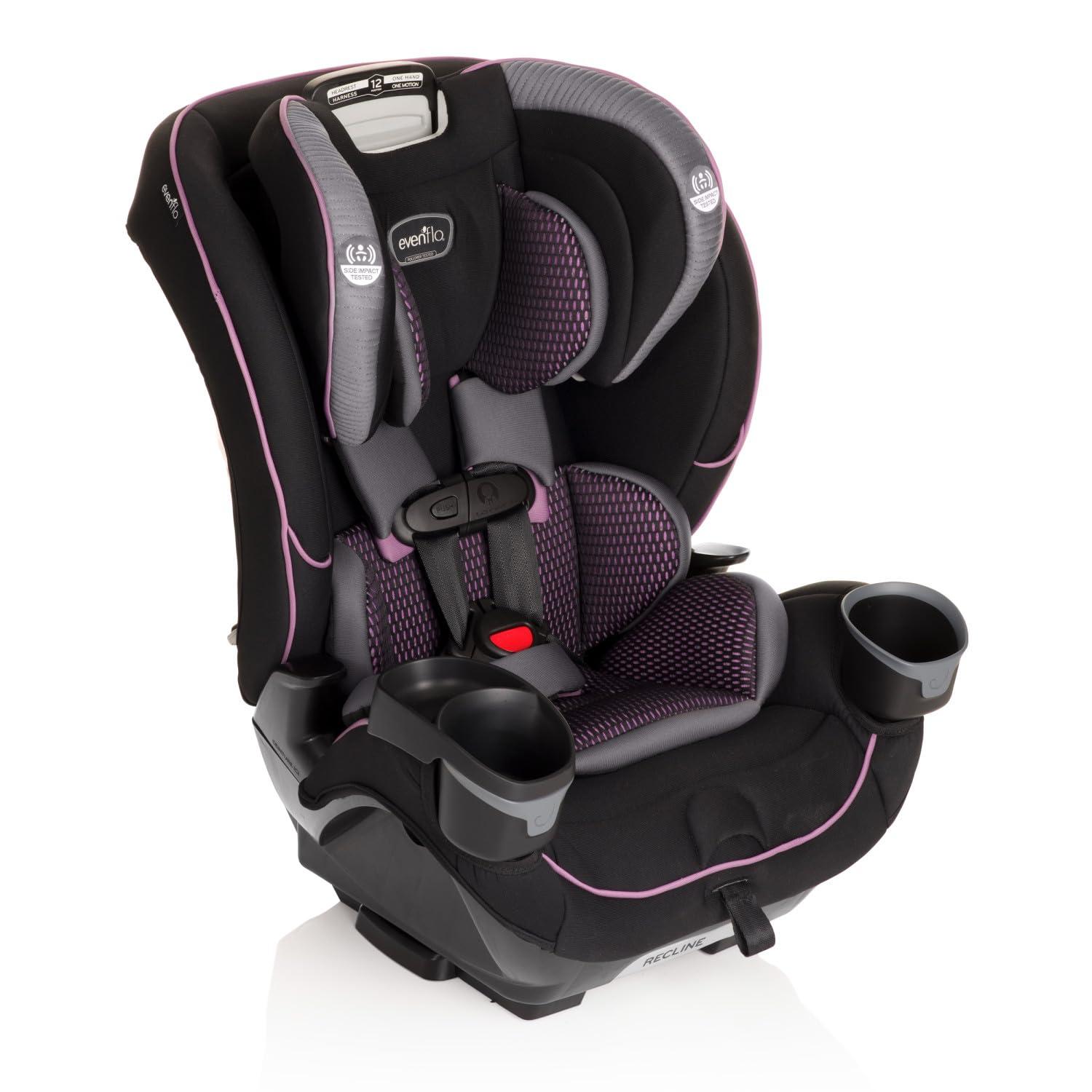imageEvenflo EveryFitAll4One 3in1 Convertible Car Seat Atlas GreenAugusta Pink
