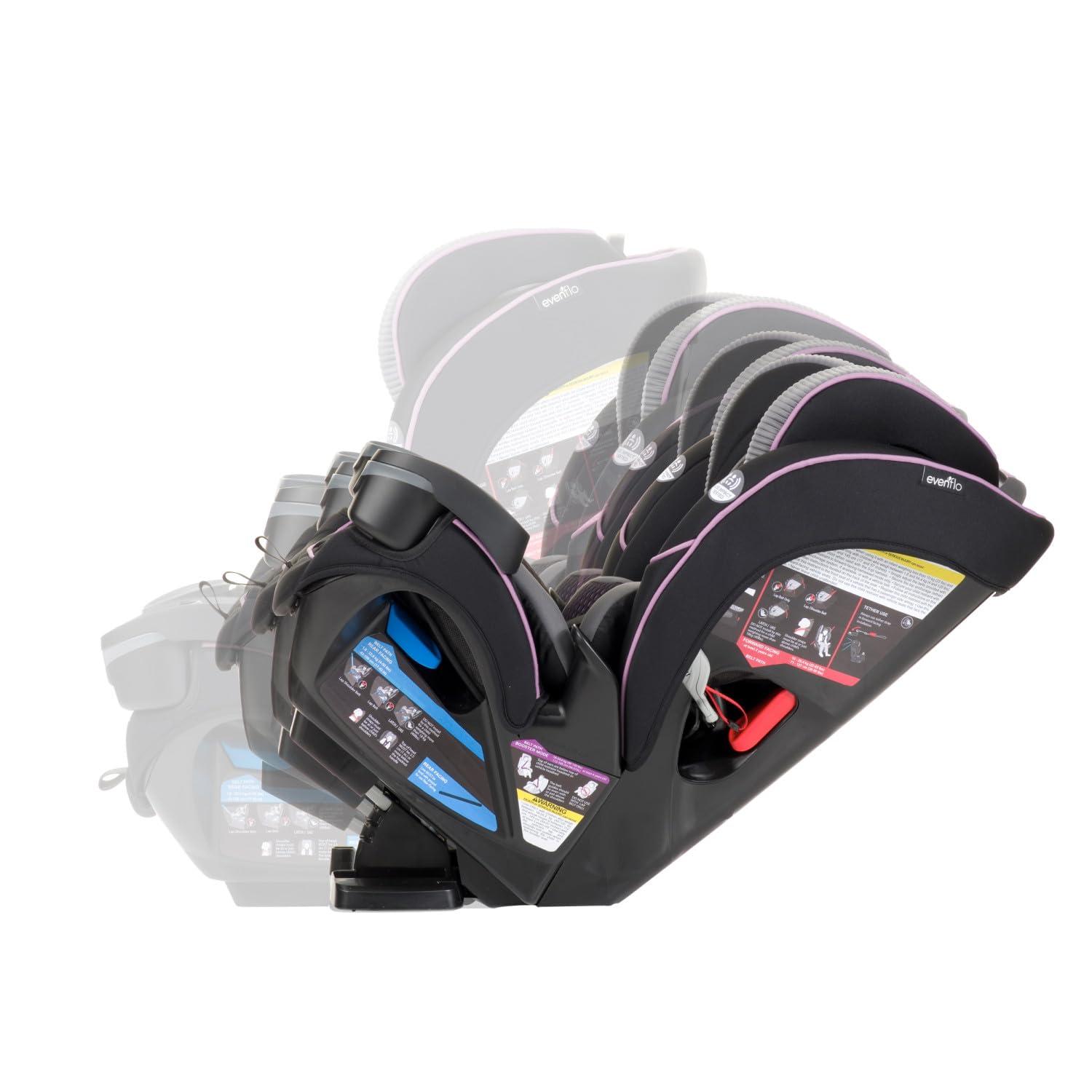 imageEvenflo EveryFitAll4One 3in1 Convertible Car Seat Atlas GreenAugusta Pink