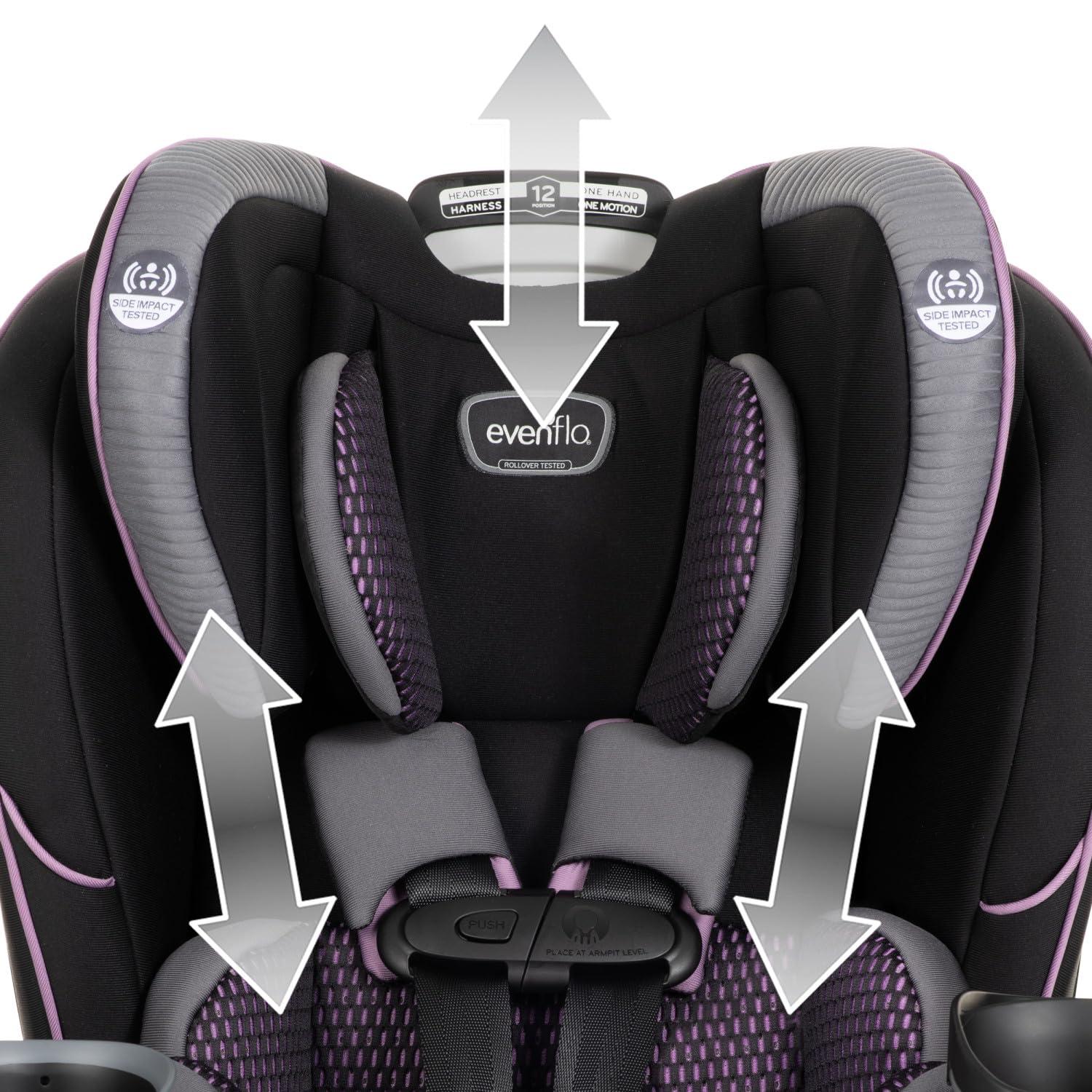 imageEvenflo EveryFitAll4One 3in1 Convertible Car Seat Atlas GreenAugusta Pink