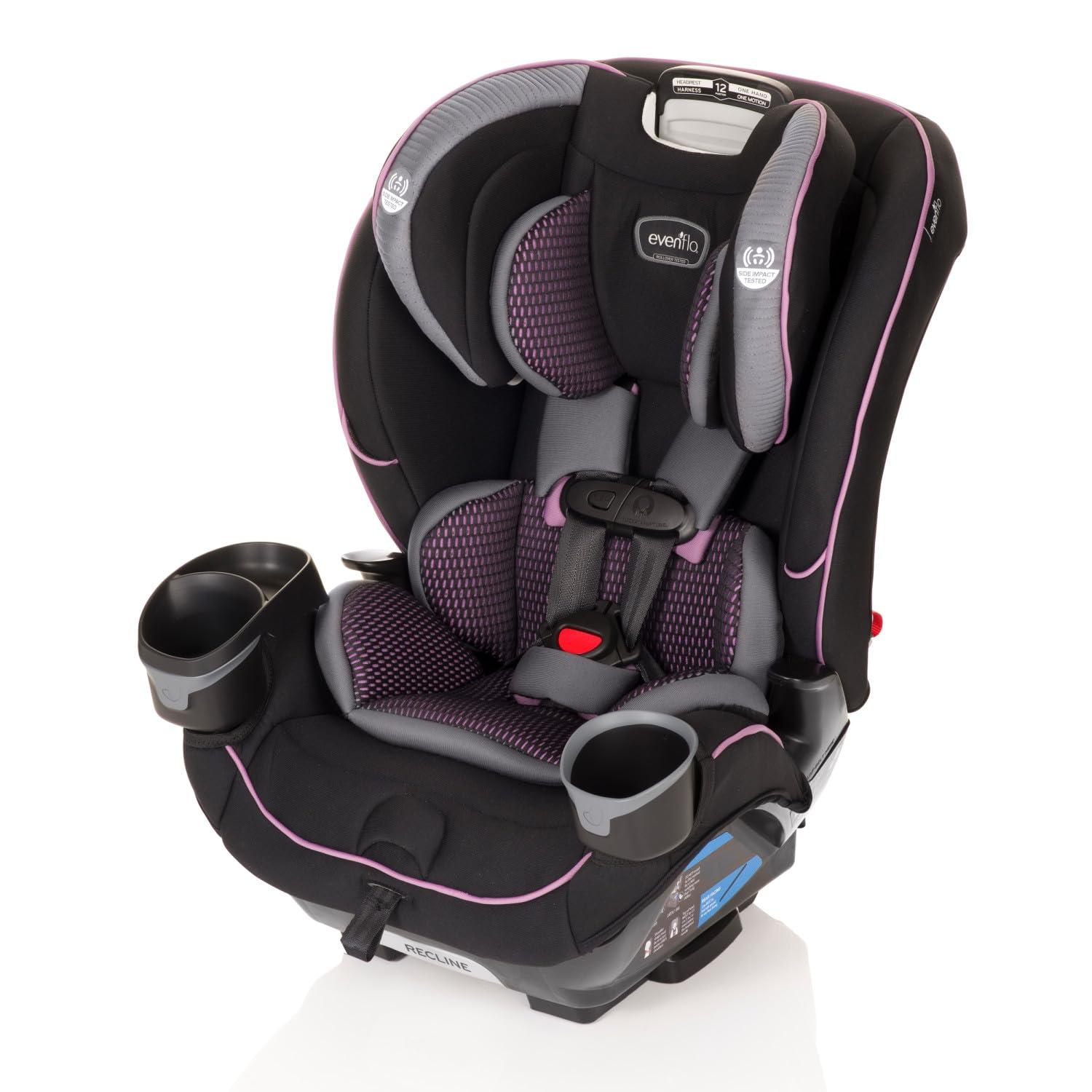 imageEvenflo EveryFitAll4One 3in1 Convertible Car Seat Atlas GreenAugusta Pink