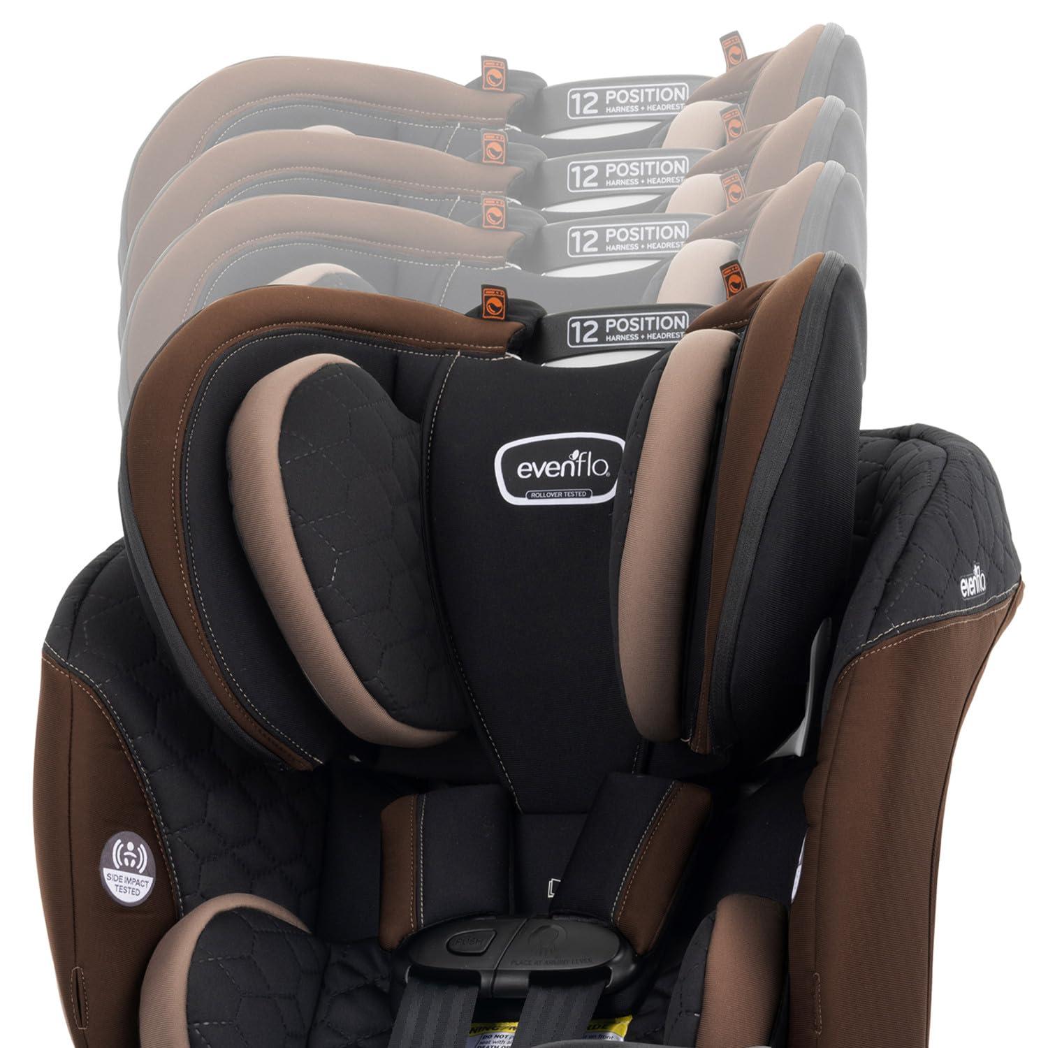 imageEvenflo EveryFitAll4One 3in1 Convertible Car Seat Atlas GreenBelmont Brown