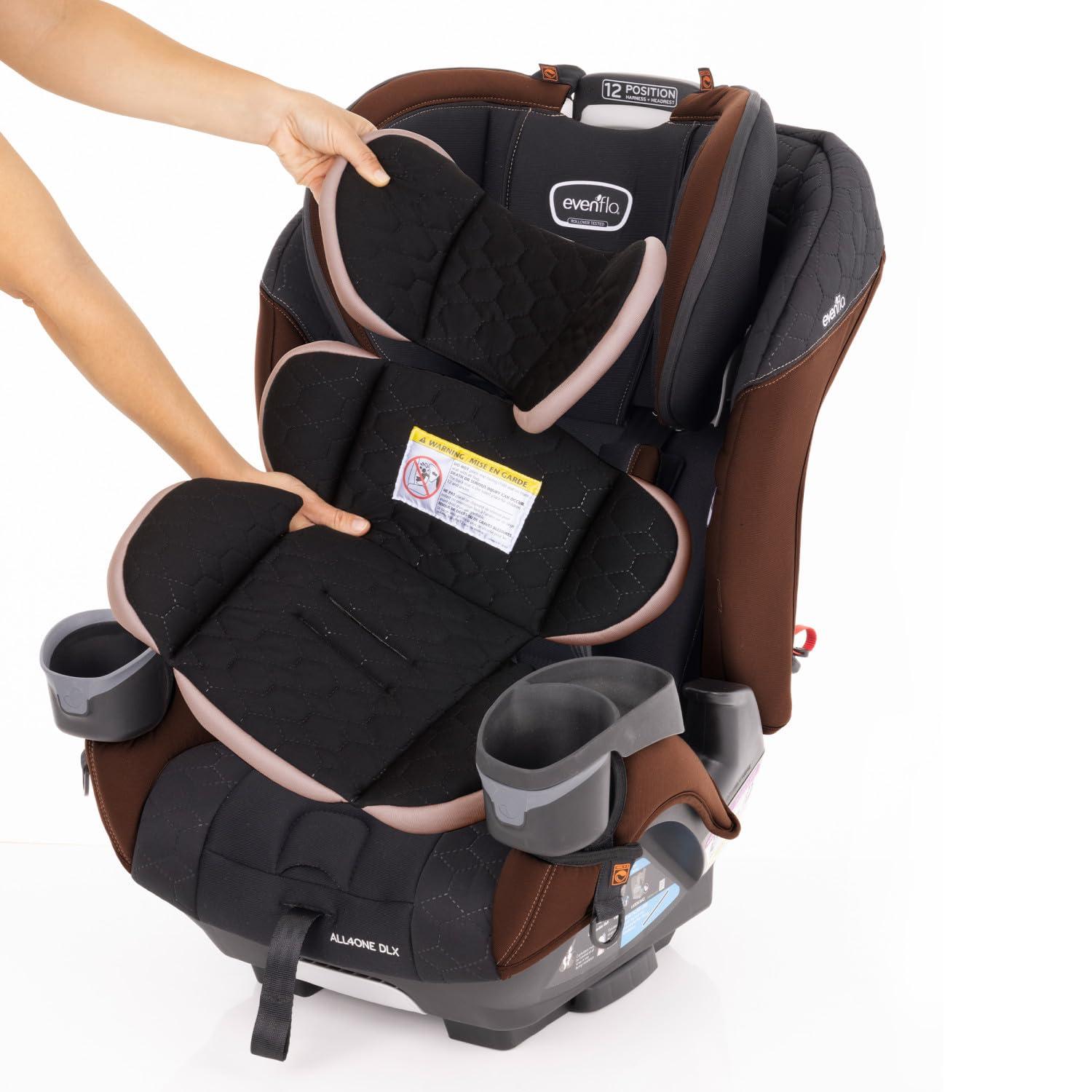 imageEvenflo EveryFitAll4One 3in1 Convertible Car Seat Atlas GreenBelmont Brown