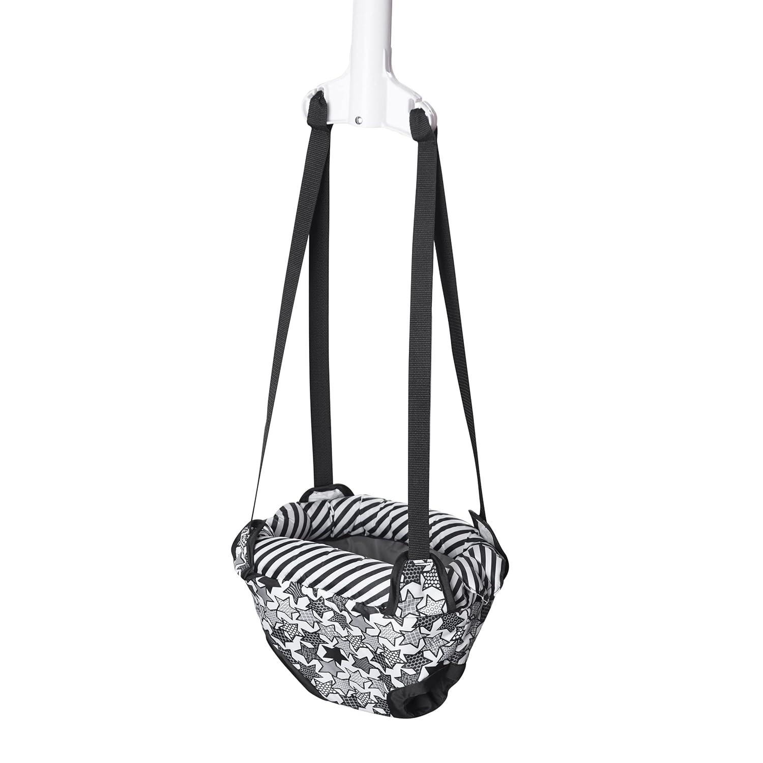 imageEvenflo Exersaucer Johnny Jumper Featuring EasytoUse Clamp Attachment for Quick and ToolFree Set Up and Adjustable Straps to Customize the Height for Your Child RooStar Power