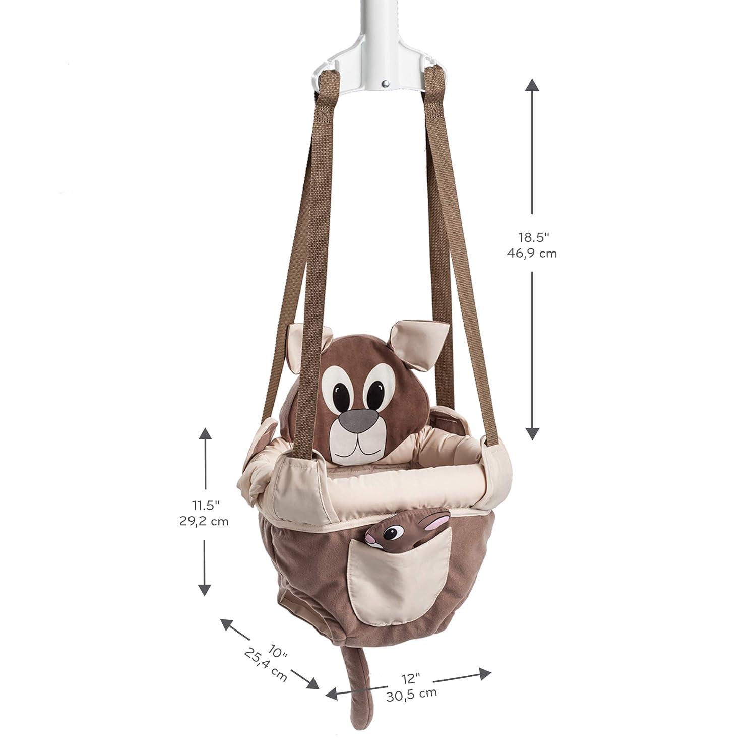 imageEvenflo Exersaucer Johnny Jumper Featuring EasytoUse Clamp Attachment for Quick and ToolFree Set Up and Adjustable Straps to Customize the Height for Your Child RooRoo