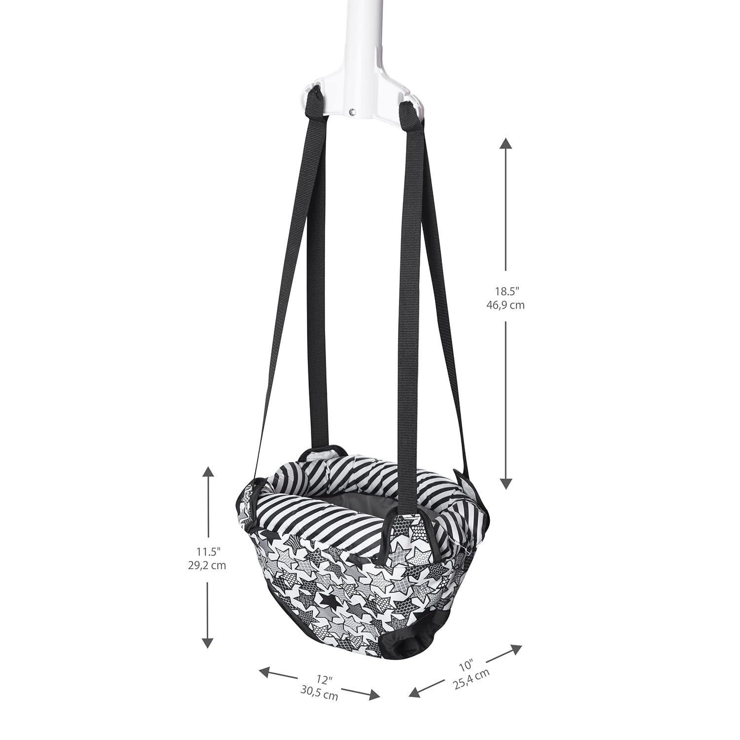 imageEvenflo Exersaucer Johnny Jumper Featuring EasytoUse Clamp Attachment for Quick and ToolFree Set Up and Adjustable Straps to Customize the Height for Your Child RooStar Power