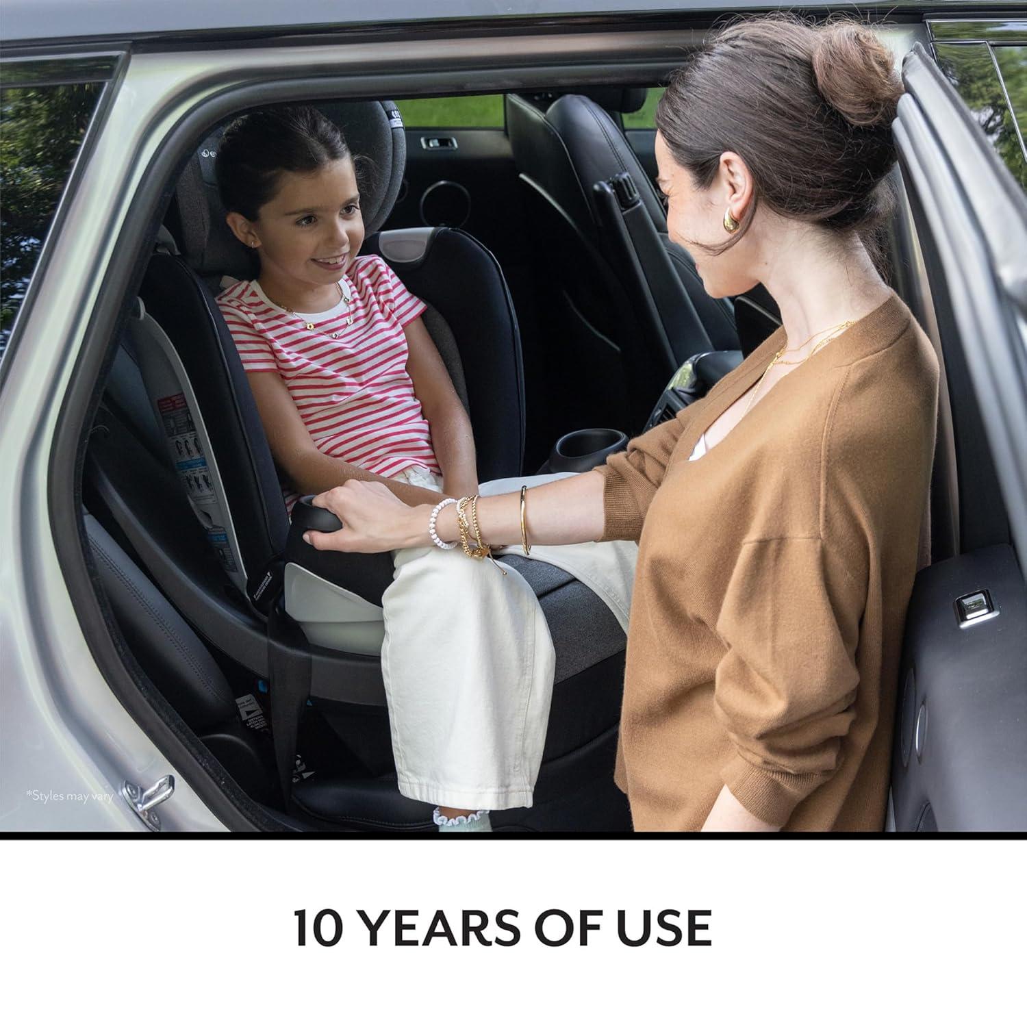 imageEvenflo Gold Revolve360 Extend AllinOne Rotational Car Seat with SensorSafe Opal PinkOpal