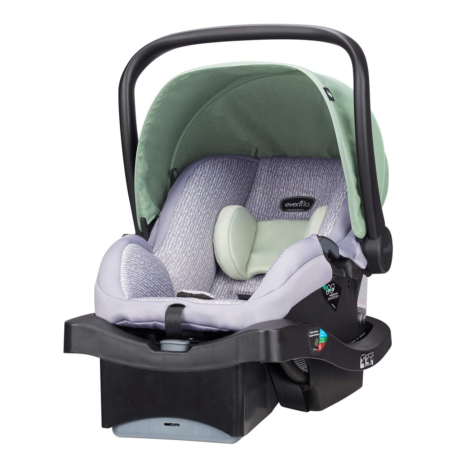 imageEvenflo LiteMax Infant Car Seat Base Easy to Install Versatile and Convenient Meets All Federal Safety Standards Durable Construction Compatible with All LiteMax Infant Seats BlackNon Side Impact Seat