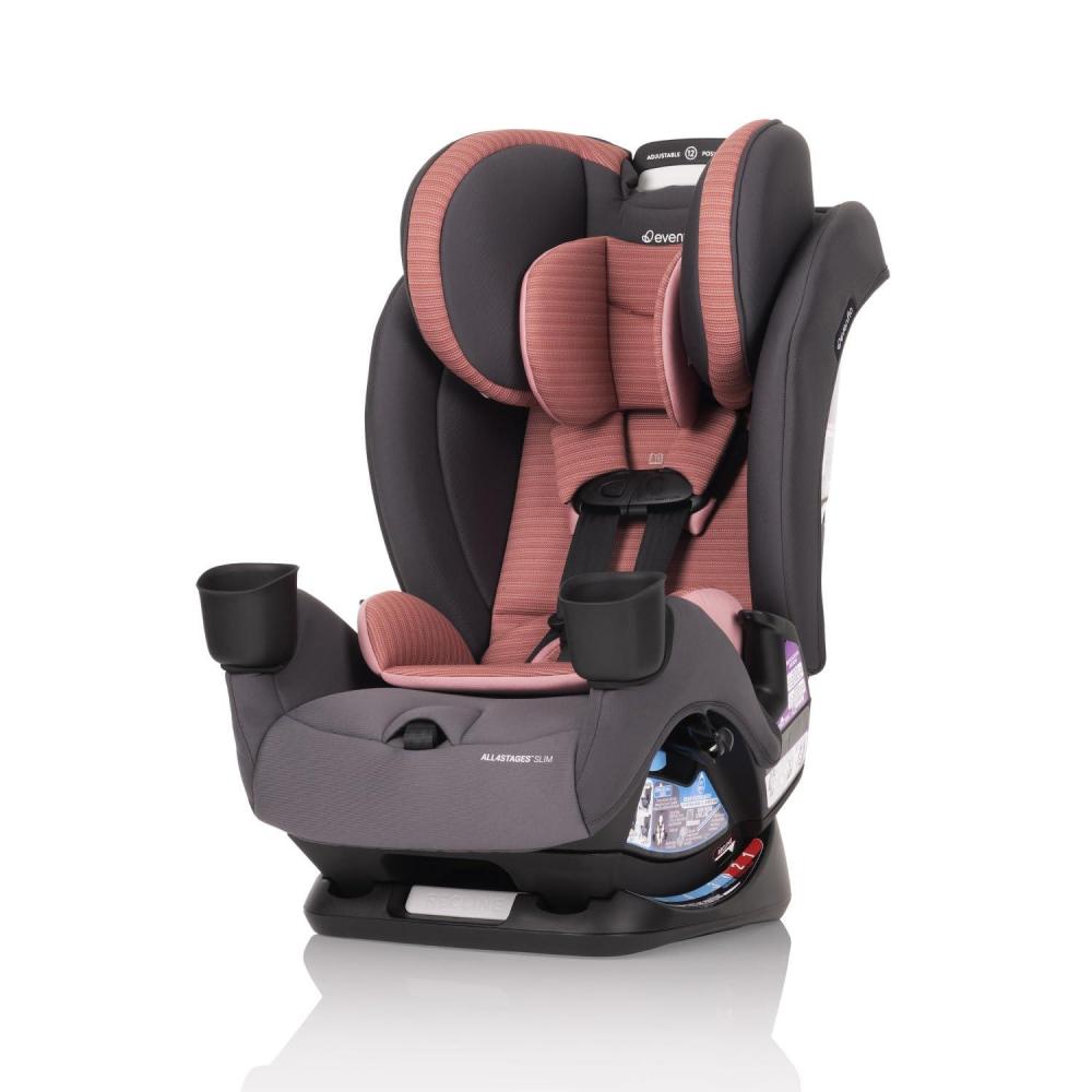 imageAll4Stages Slim 4in1 Convertible Car Seat Baldwin GraySanibel Pink
