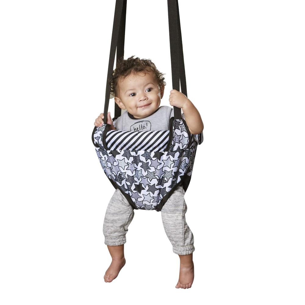 imageEvenflo Exersaucer Johnny Jumper Featuring EasytoUse Clamp Attachment for Quick and ToolFree Set Up and Adjustable Straps to Customize the Height for Your Child RooStar Power
