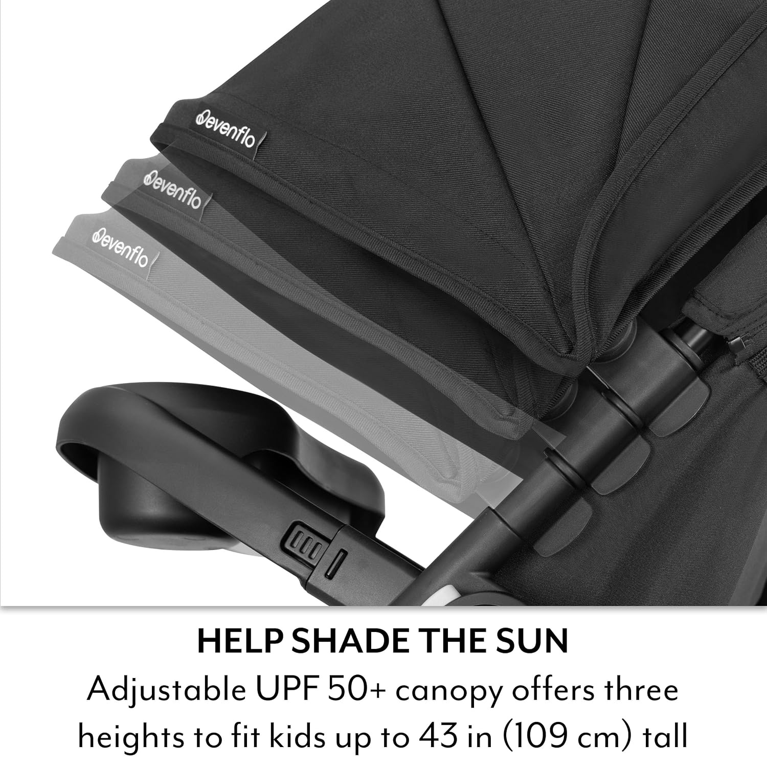 image:imageEvenflo Pivot Xpand NXT Stroller Coal Black