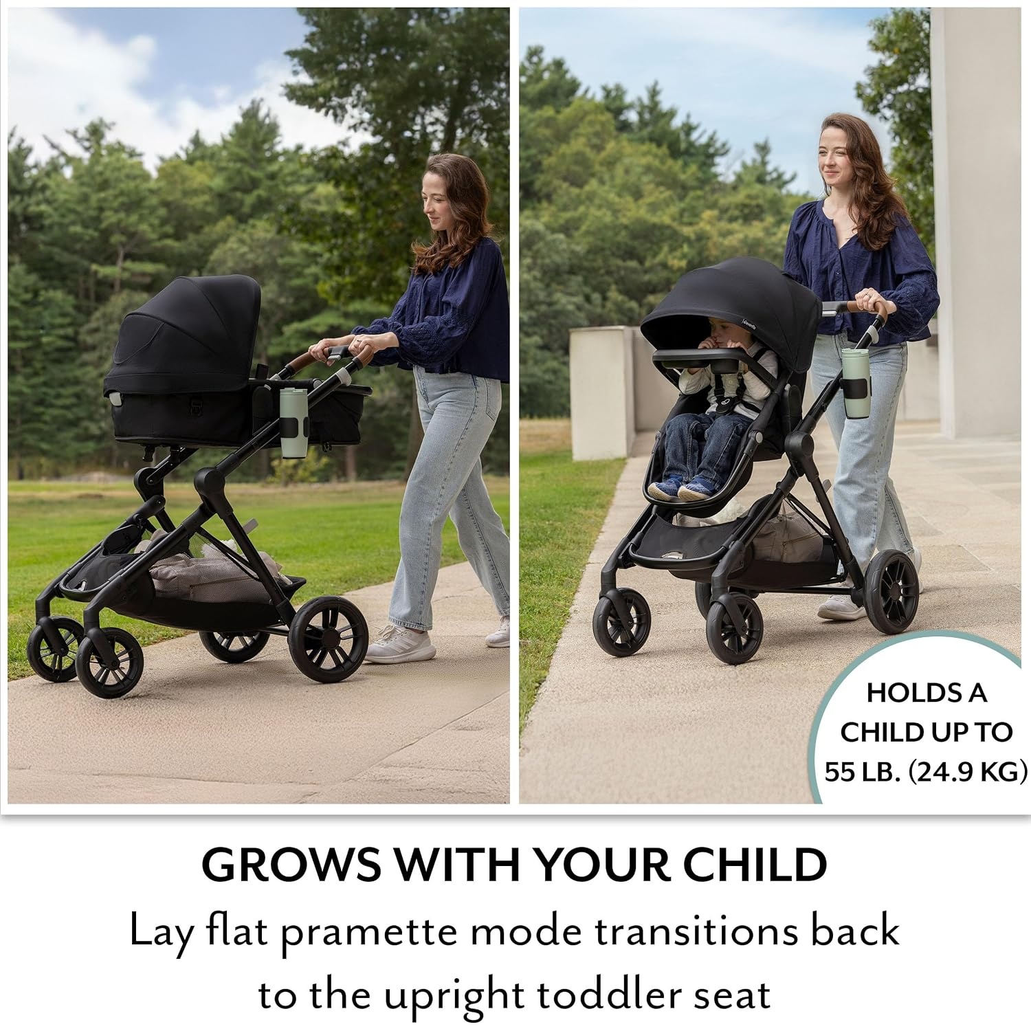 image:imageEvenflo Pivot Xpand NXT Stroller Coal Black