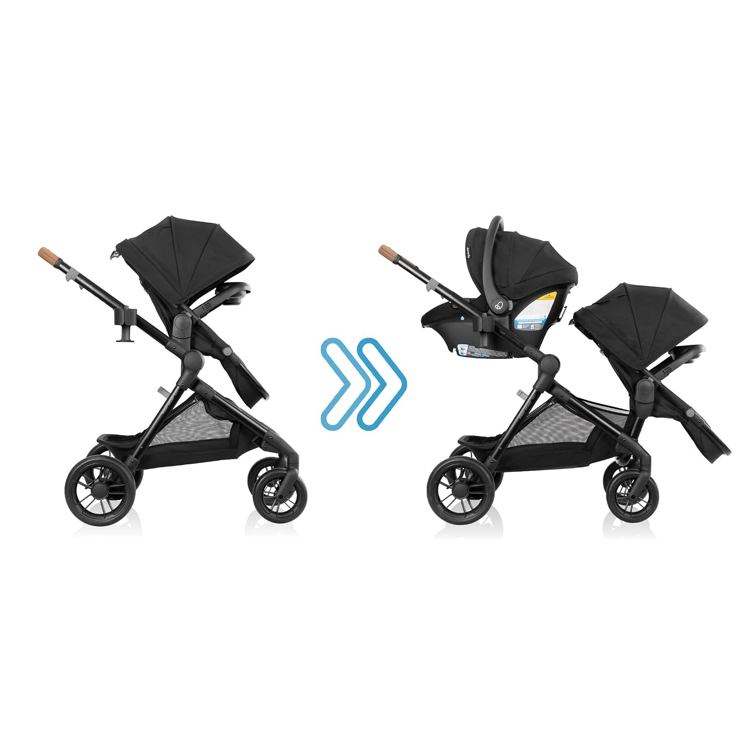 image:imageEvenflo Pivot Xpand NXT Stroller Coal Black